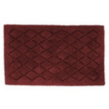 Brick Red Solid Color Bath Rug (21"x34")